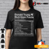 Donald Trump Nutrition Facts Make America Great T shirt3