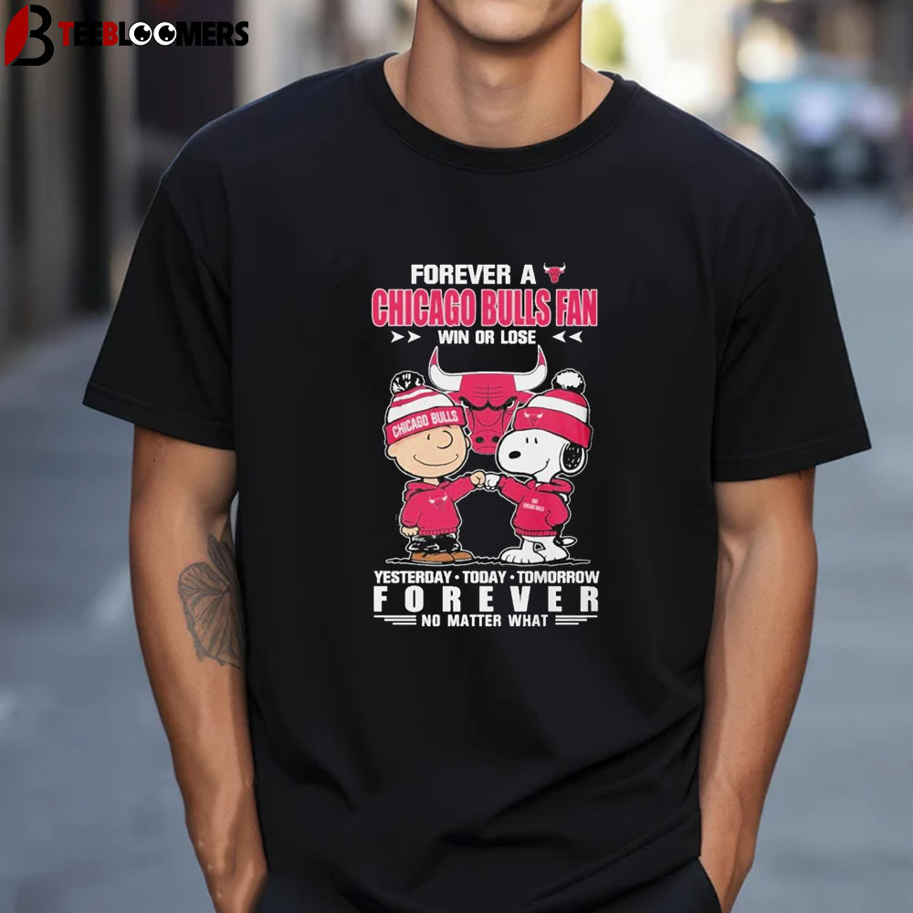 Forever A Chicago Bulls Fan Win Or Lose Yesterday Today Tomorrow Forever No Matter What Unisex Vintage T Shirt