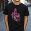 Fuck Breast Cancer Awareness Hand Gesture Unisex Vintage T Shirt