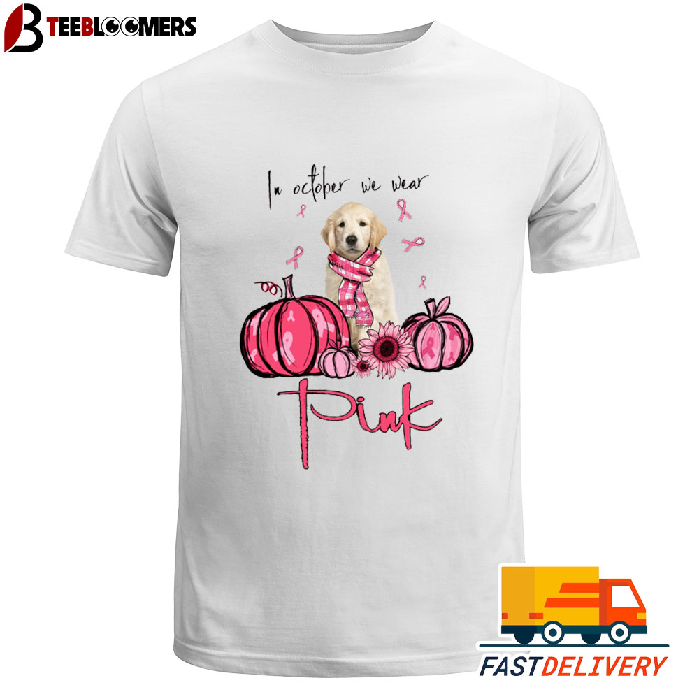 In October We Wear Pink Breast Cancer Awareness Labrador Retriever Sweatshirt