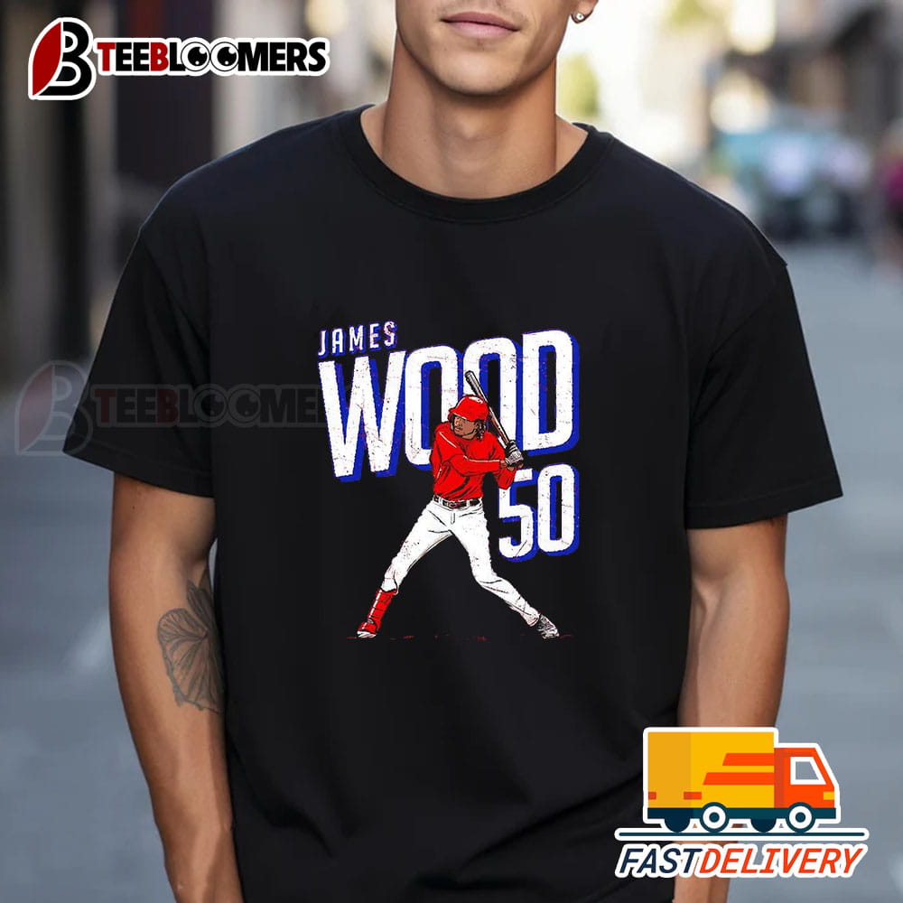 James Wood Washington Nationals 50 Baseball Player Shirt 1