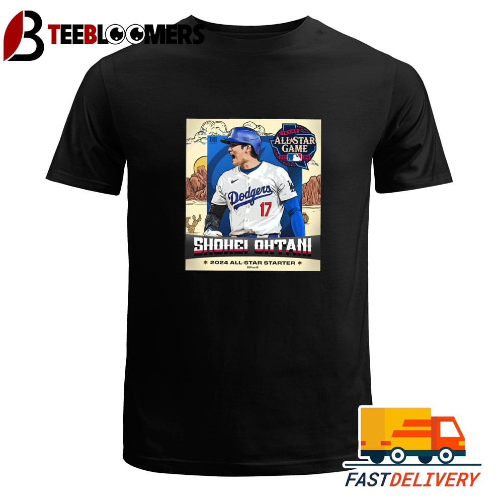 Los Angeles Dodgers Shohei Ohtani 2024 All Star Starter T Shirt Vintage Unisex Tee