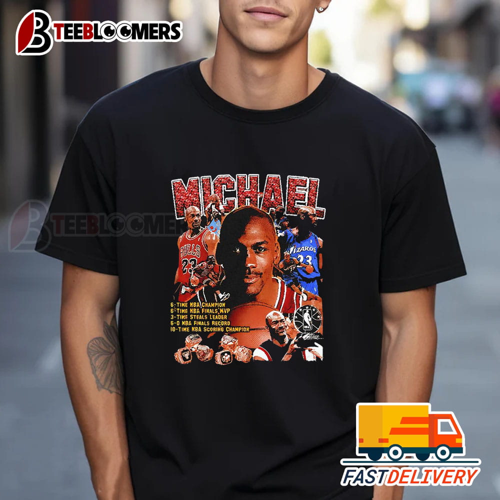 Michael Jordan 6 Time Nba Champion 6 Time Nba Finals Mvp Shirt 1