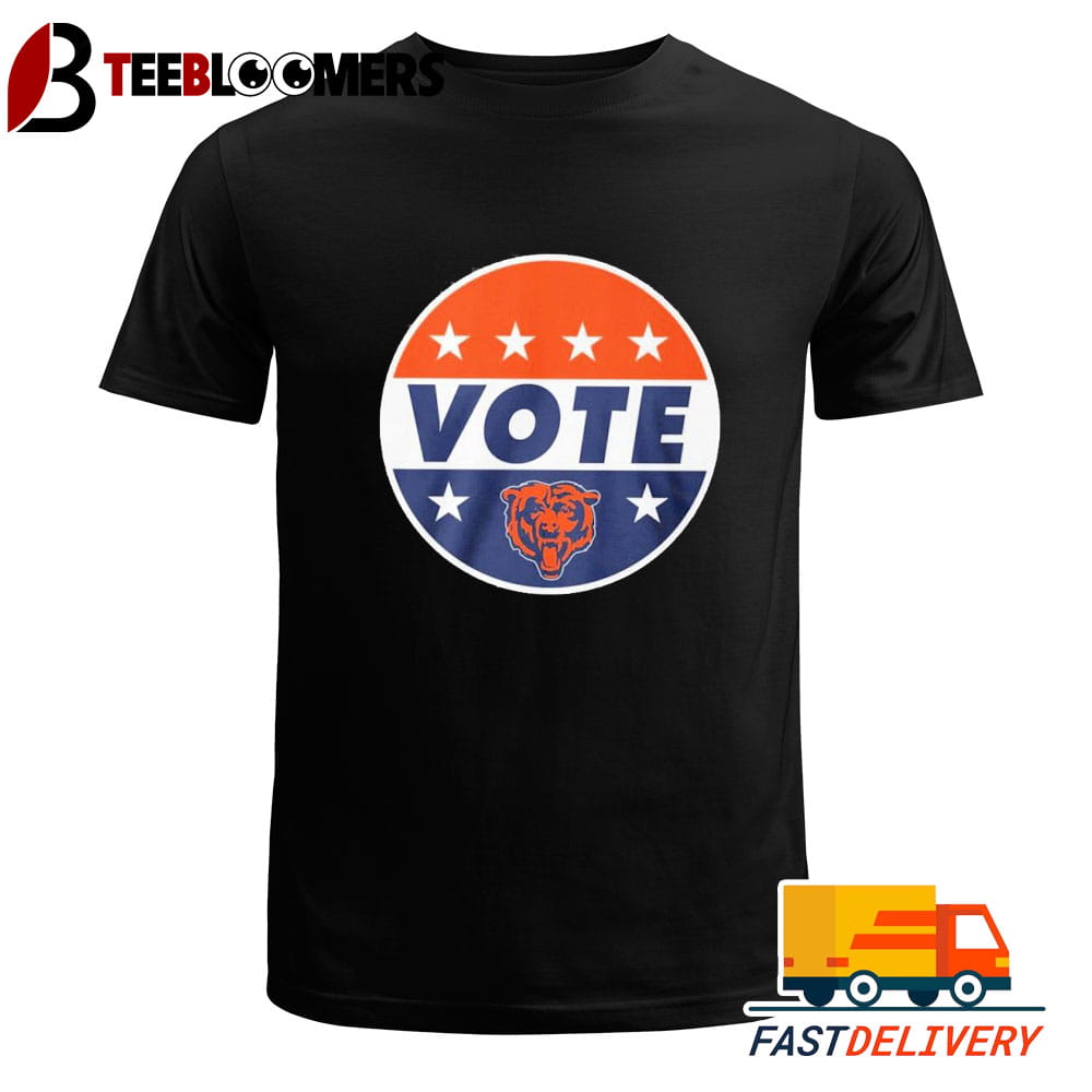 NFL Vote Chicago Bears Football T Shirt Vintage Unisex Tee