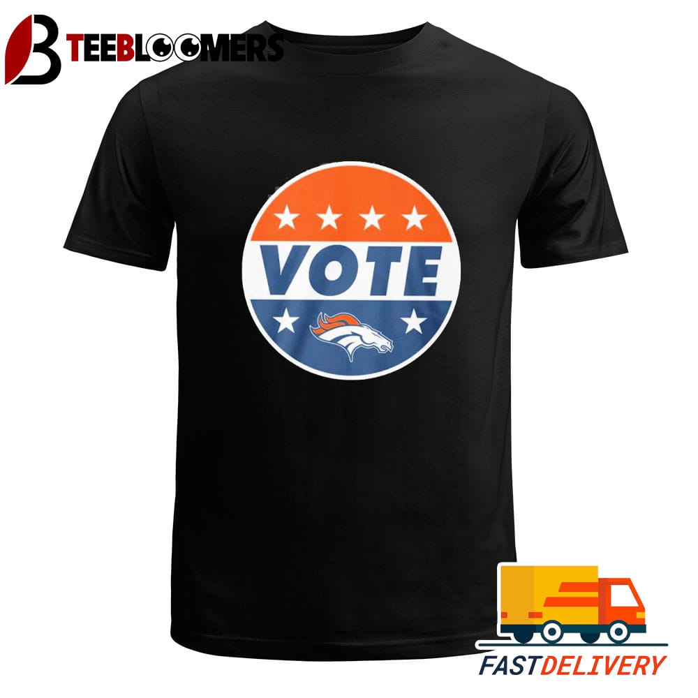 NFL Vote Denver Broncos Football T Shirt Vintage Unisex Tee