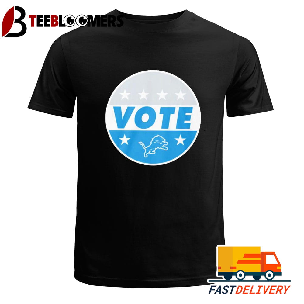 NFL Vote Detroit Lions Football T Shirt Vintage Unisex Tee