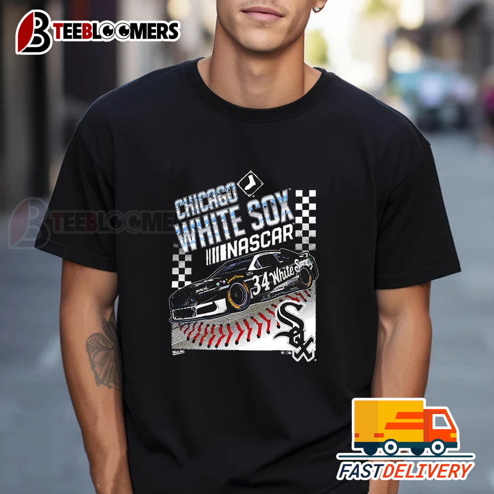 Nascar X Chicago White Sox '47 Black Franklin Shirt 1