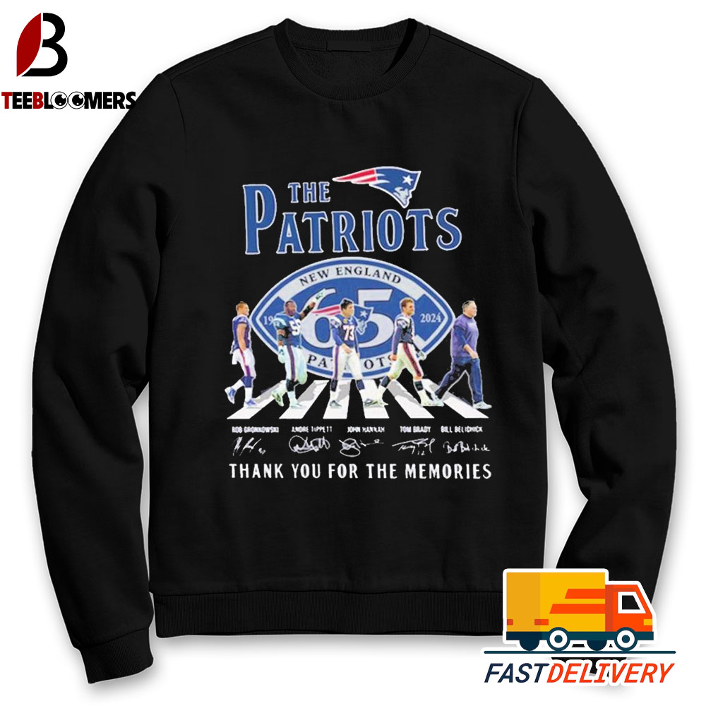 New England Patriots Go On The Road Team Player Signature Sweatshirt