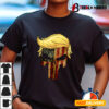 Skull With Iconic Trump Hair President Flag America Tank Top1