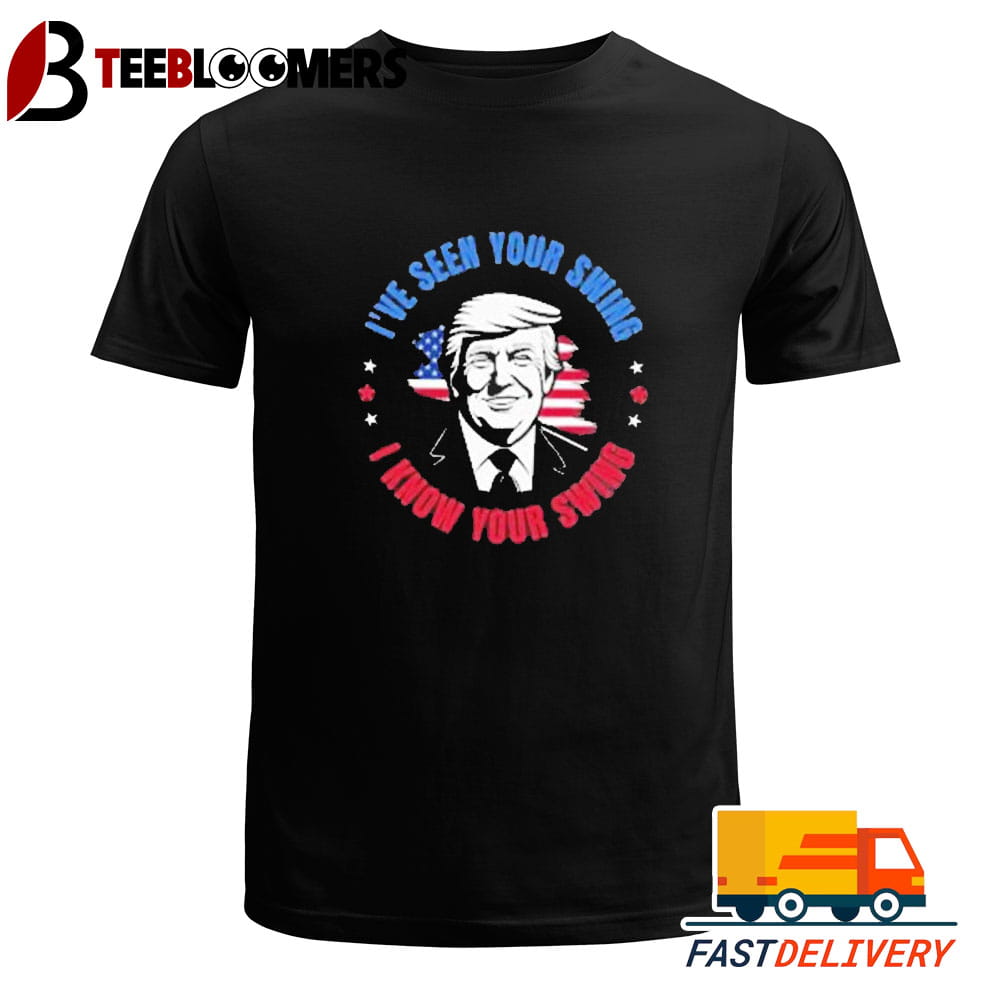 Trump Biden Debate I've Seen Your Swing I Know Your Swing Golf T Shirt Vintage Unisex Tee