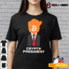 Trump Crypto President Funny Maga Bitcoin American Flag T shirt3