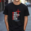 Women's Jesus Make America Godly Again Maga Print Unisex Vintage T Shirt