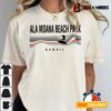 Ala Moana Beach Park Hawaii Surfboard Retro T shirt