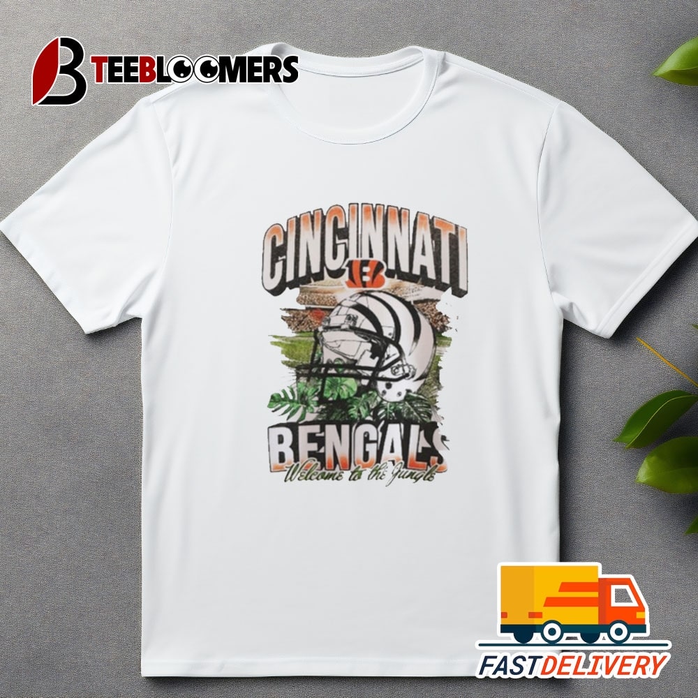 Cincinnati Bengals Welcome To The Jungle T Shirt Vintate Retro Trending Tee Vintage T Shirt Trending