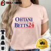 Dodgers Shohei Ohtani And Mookie Betts 2024 Unisex Vintage T Shirt 1