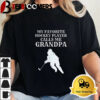 My Favorite Hockey Player Calls Me Grandpa Player Hockey Unisex Vintage T Shirt 2