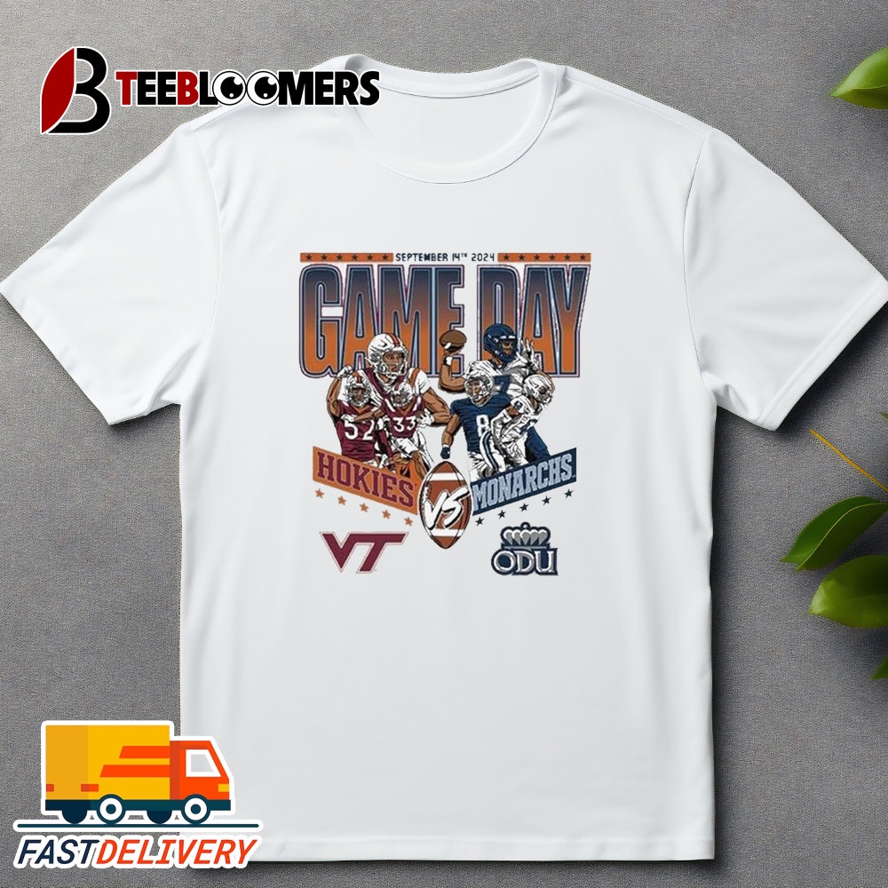 NEW Virginia Tech Hokies vs Old Dominion Monarchs Football September 14th 2024 Game Day Matchup Vintage T Shirt Treding