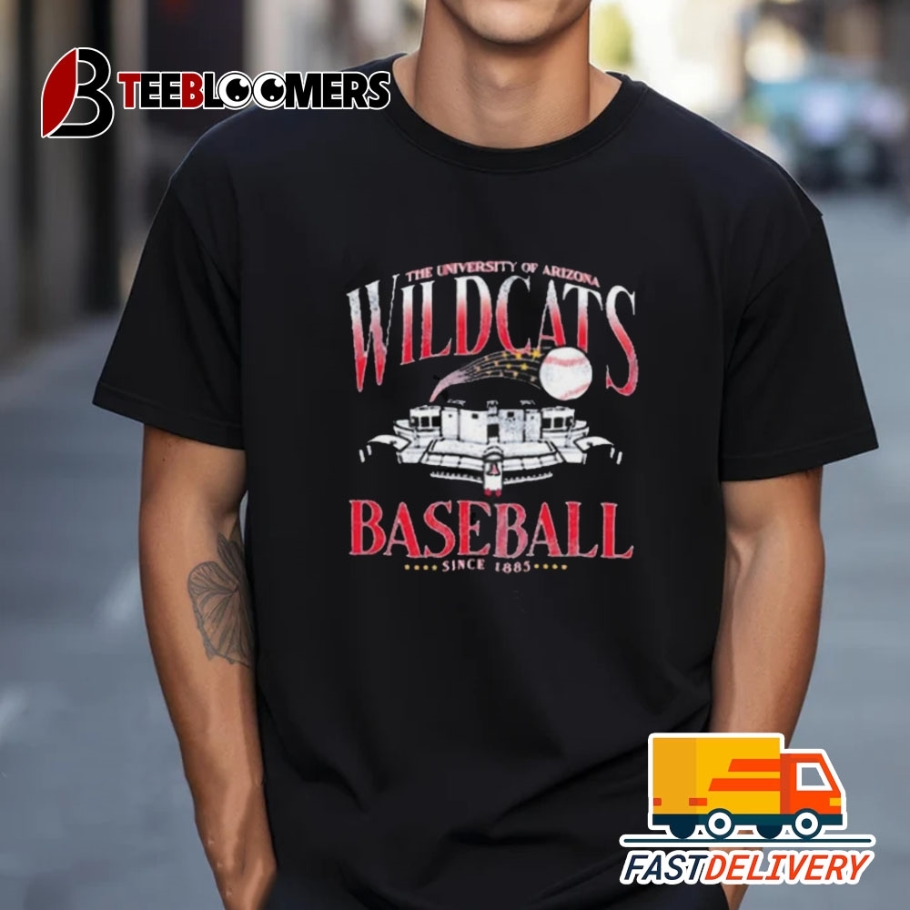 Official Arizona Wildcats Baseball Stadium Since 1885 T Shirt Vintate Retro Trending Tee Vintage T Shirt Trending