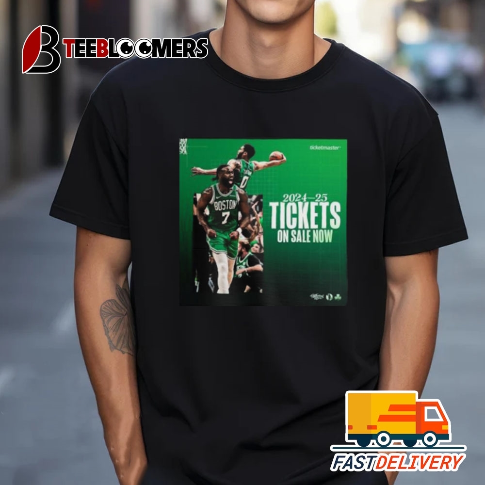 Official Boston Celtics 2024 2024 Tickets On Sale Now T Shirt Vintate Retro Trending Tee Vintage T Shirt Trending