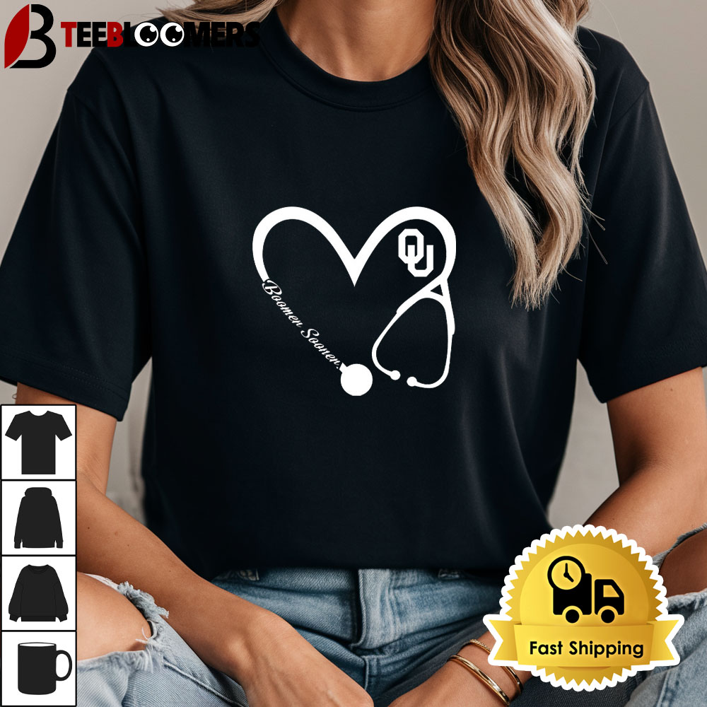 Oklahoma Sooners Love Nurse Unisex Vintage T Shirt 1