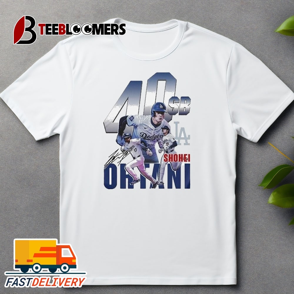 Shohei Ohtani 40 Sb Los Angeles Dodgers Signature Retro T Shirt Trending Shirt 2024