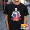 Trump Knight America First America Flag Vintate Trending Tee 2024