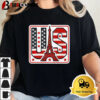 Usa Eiffel Tower 2024 Paris Unisex Vintage T Shirt 2