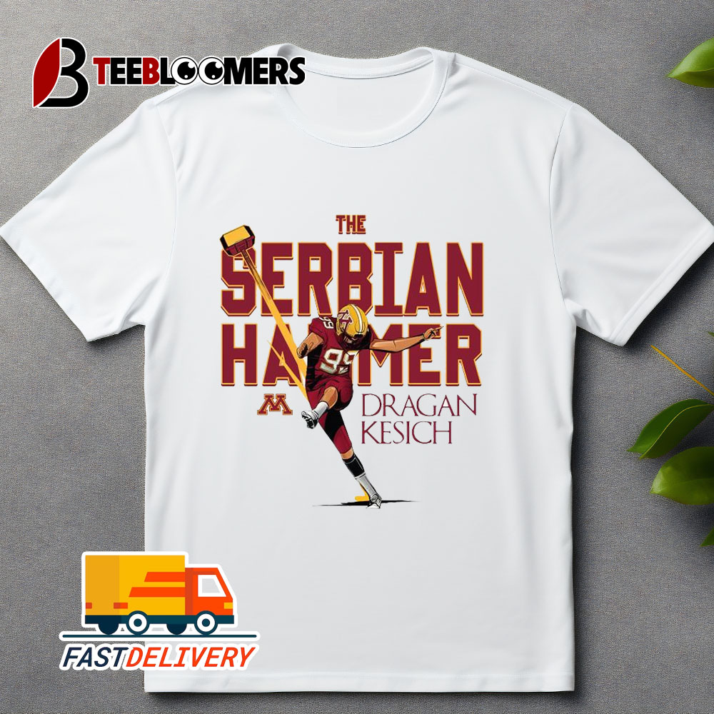 2024 Minnesota NCAA Football The Serbian Hammer Dragan Kesich Caricature Unisex Vintage T Shirt