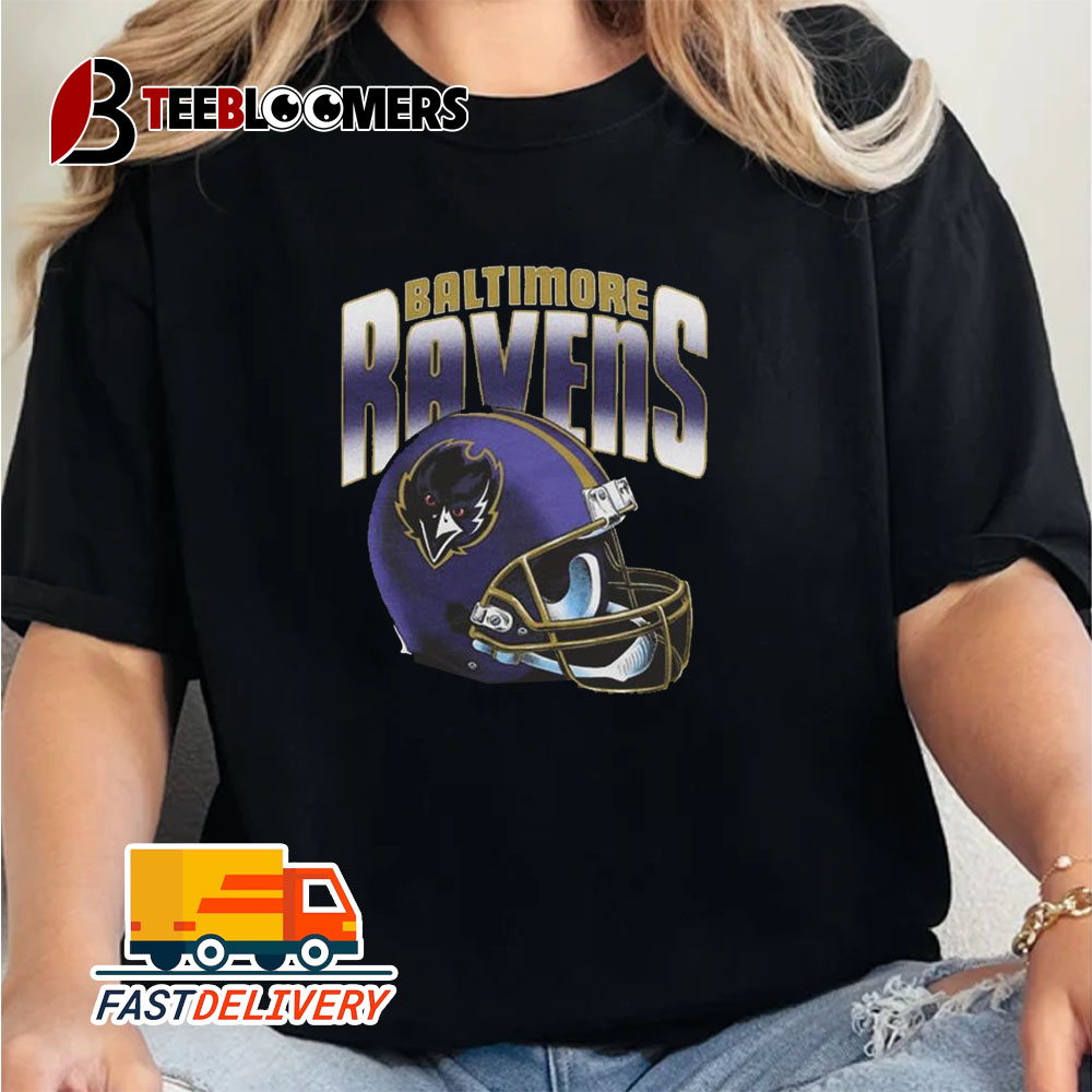 Baltimore Ravens Gradient Helmet Unisex Vintage T Shirt