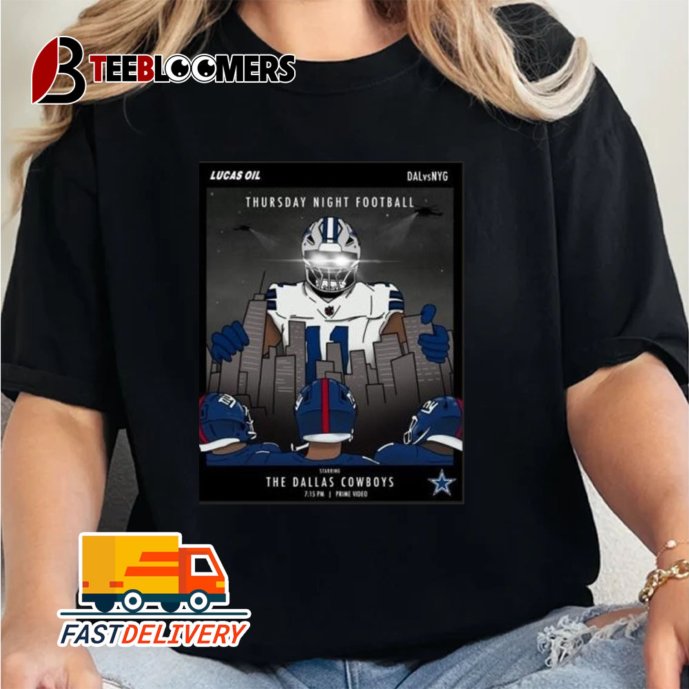 Dallas Cowboys Vs New York Giants Thursday Night Football 2024 Unisex Vintage T Shirt