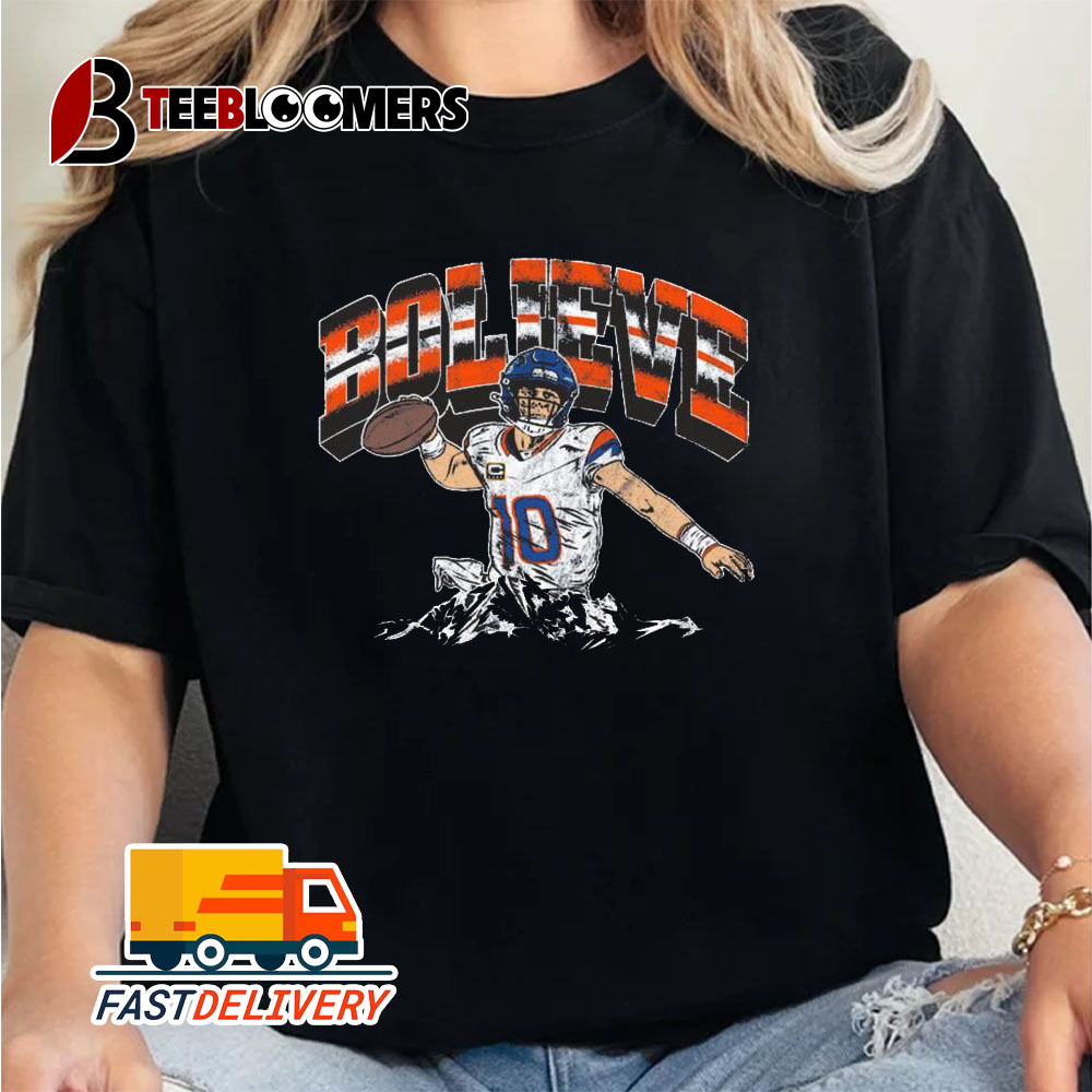 Denver Broncos Bo Nix Bolieve Unisex Vintage T Shirt