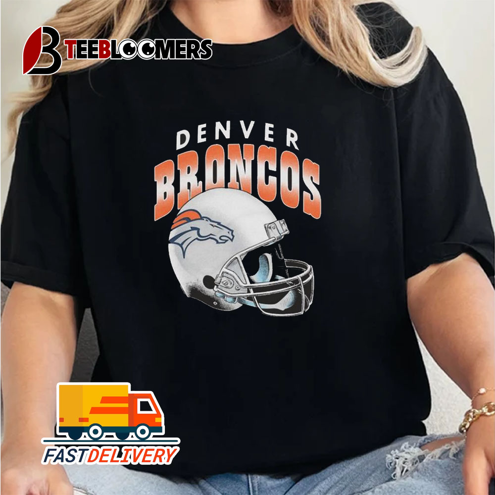 Denver Broncos Gradient Helmet Unisex Vintage T Shirt