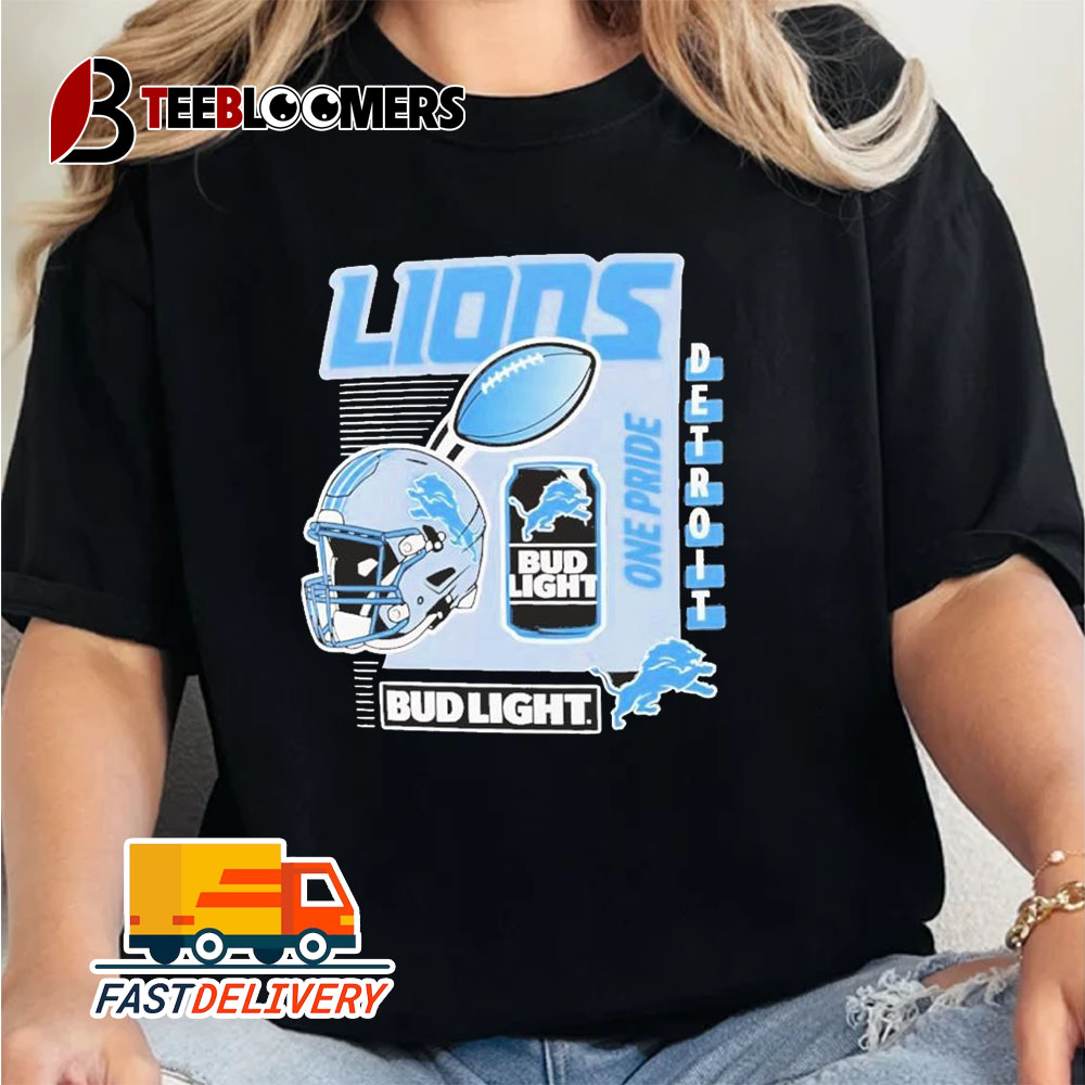 Detroit Lions Bud Light One Pride Unisex Vintage T Shirt