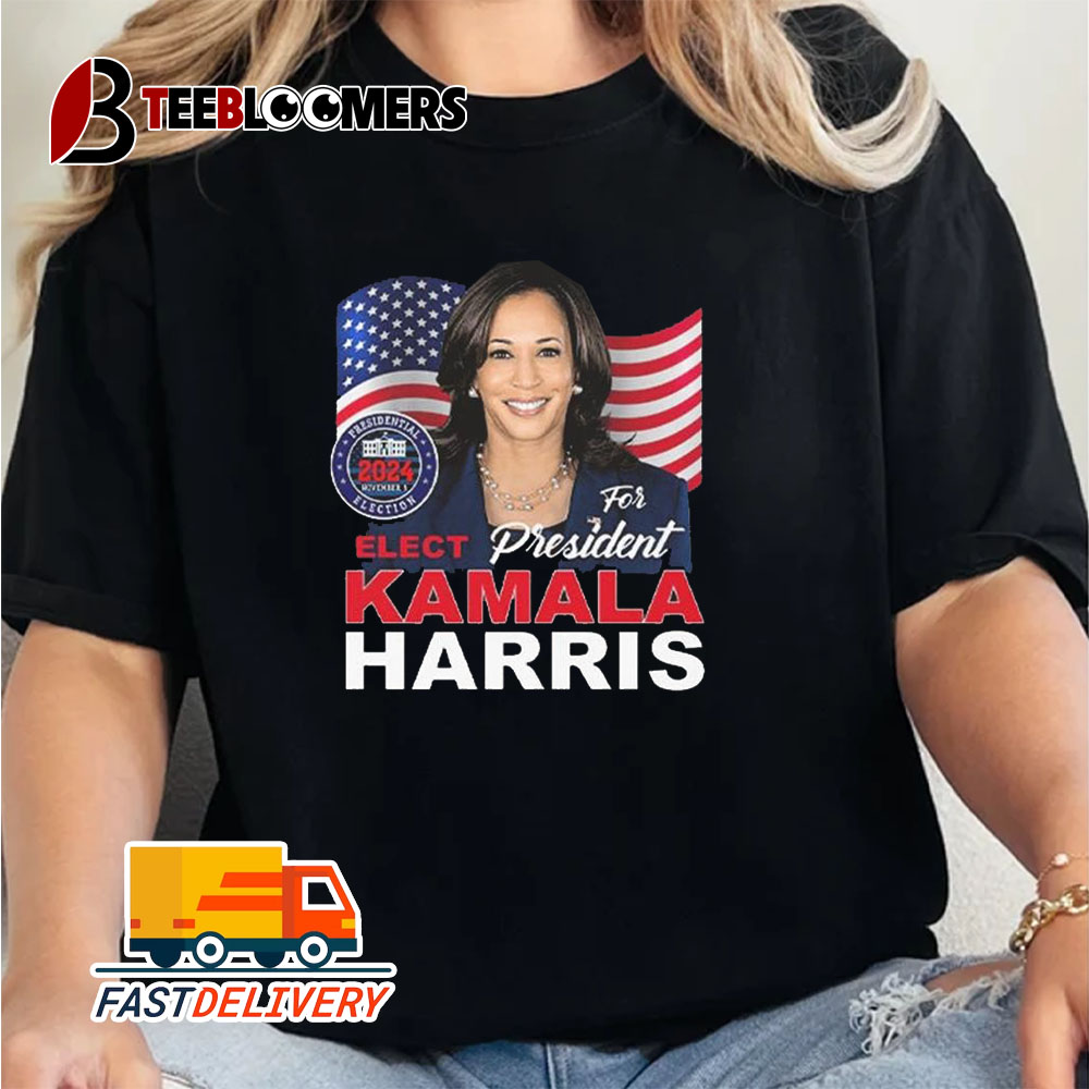 Elect Kamala Harris For President 2024 Unisex Vintage T Shirt