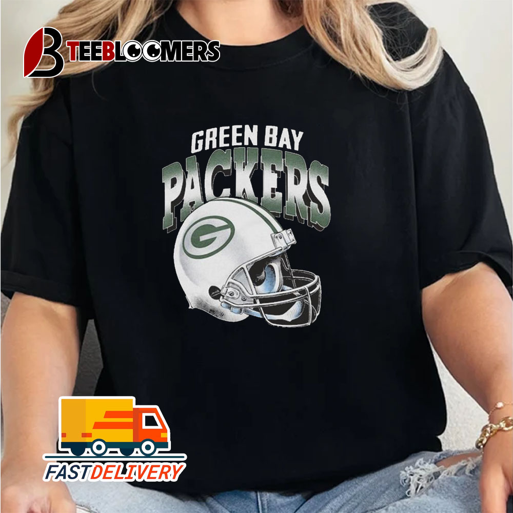 Green Bay Packers Gradient Helmet Unisex Vintage T Shirt