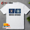 Houston Astros Vs Seattle Mariners House Divided 2024 Unisex Vintage T Shirt