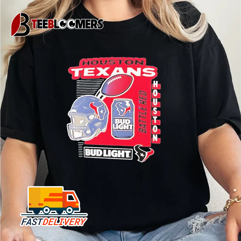 Houston Texans Bud Light Battle Red Unisex Vintage T Shirt