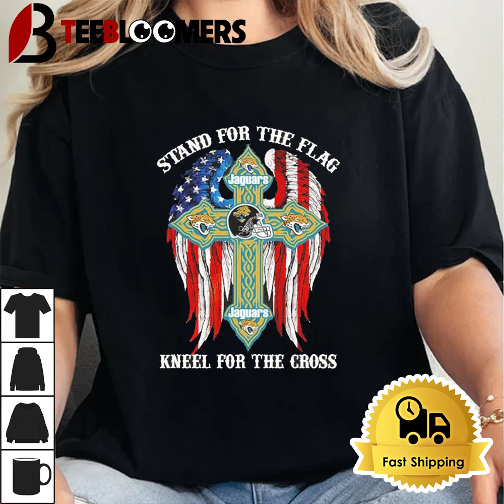 Jacksonville Jaguars Stand For The Flag Kneel For The Cross 2024 Unisex Vintage T shirt