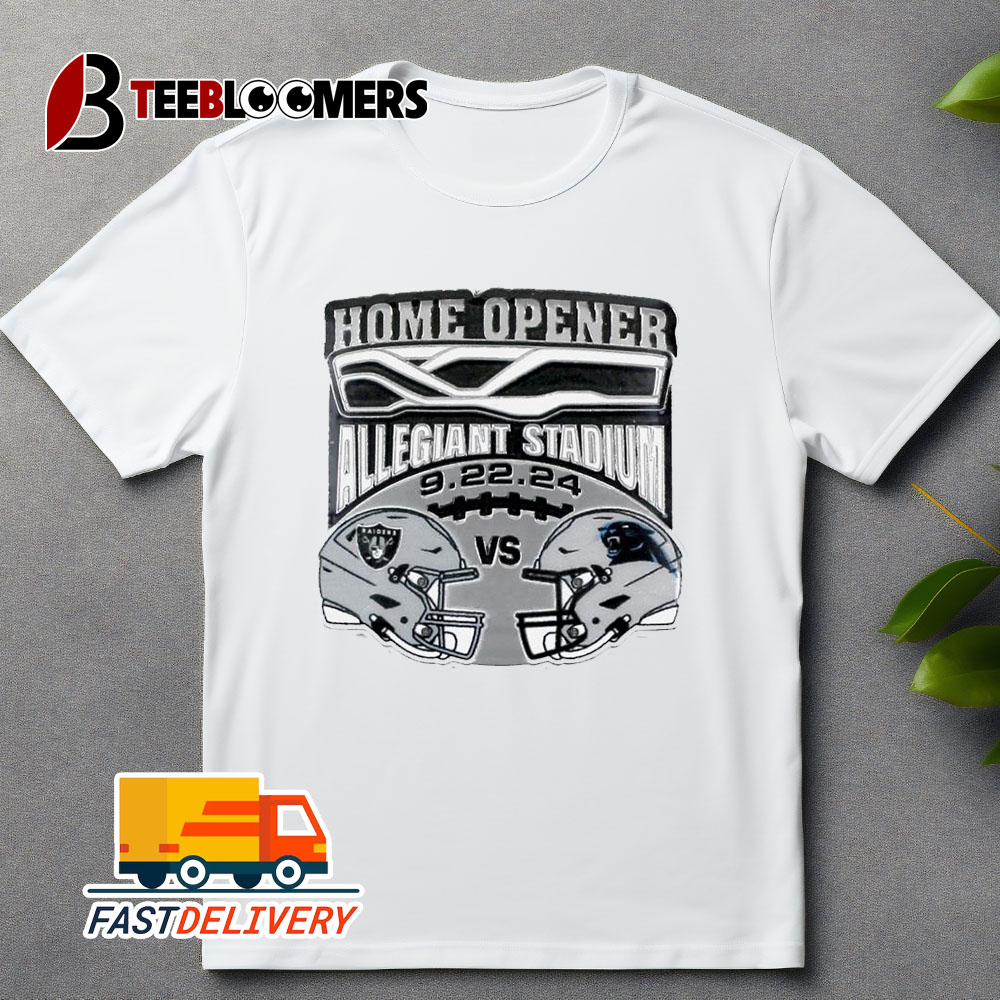 Las Vegas Raiders Vs Carolina Panthers 2024 Game Day Home Opener 9 22 2024 Unisex Vintage T Shirt