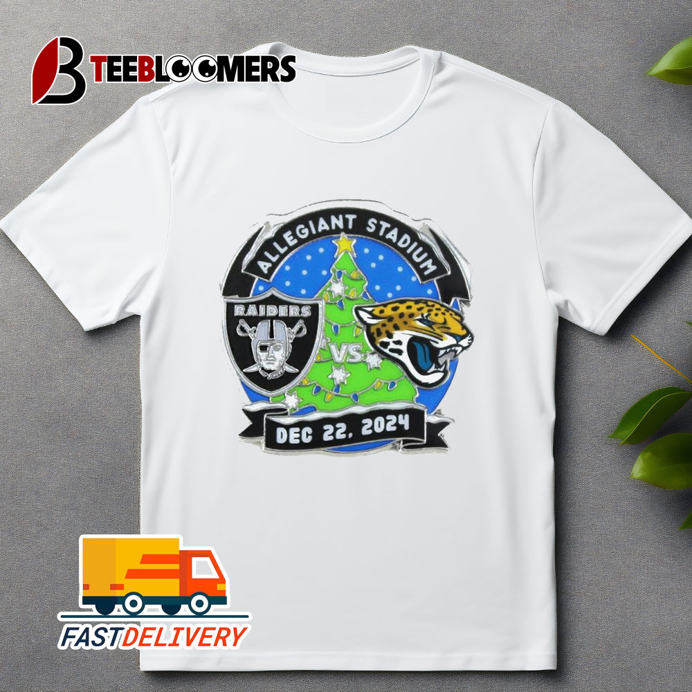 Las Vegas Raiders Vs Jacksonville Jaguars 2024 Game Day Allegiant Stadium Dec 22 2024 Unisex Vintage T Shirt