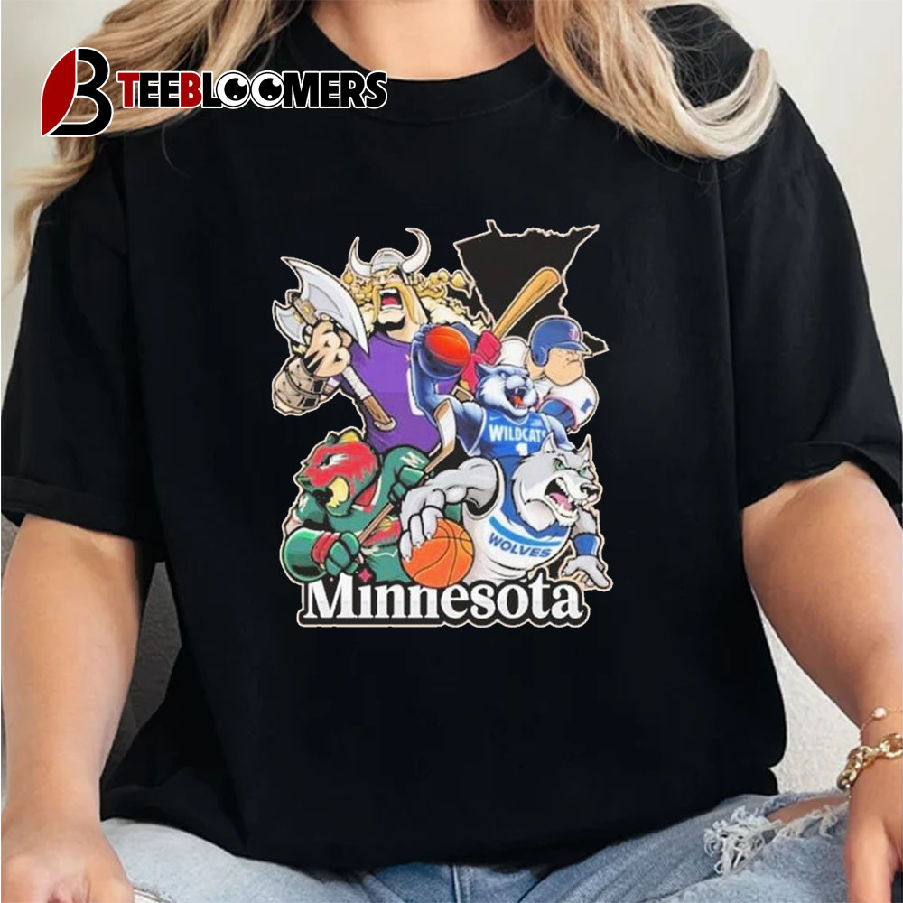 Minnesota Sports Teams Mascots Unisex Vintage T Shirt