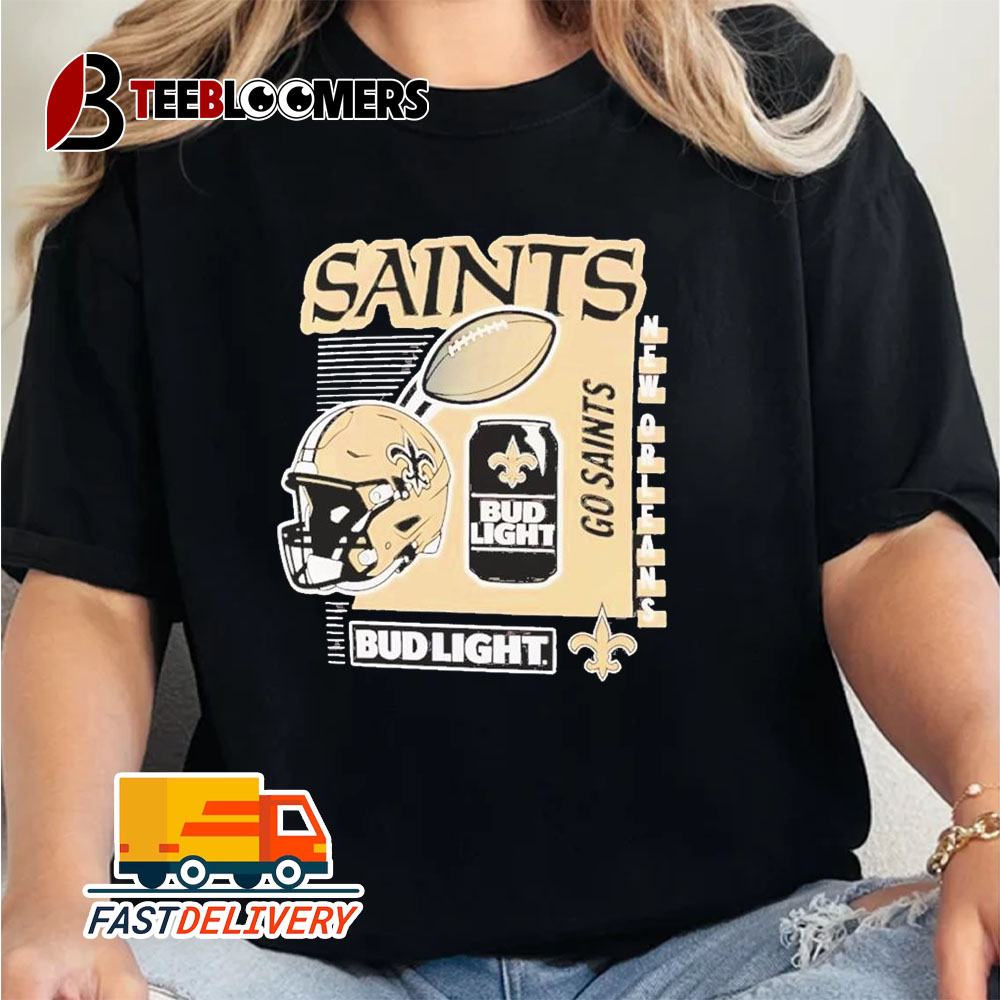 New Orleans Saints Bud Light Go Saints Unisex Vintage T Shirt