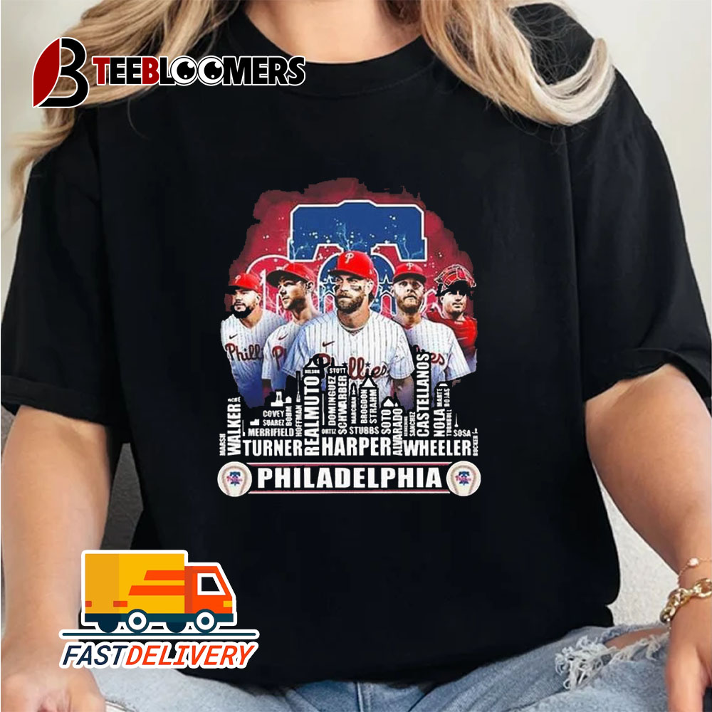 Philadelphia Phillies Skyline 2024 The Champions Baseball Unisex Vintage T Shirt