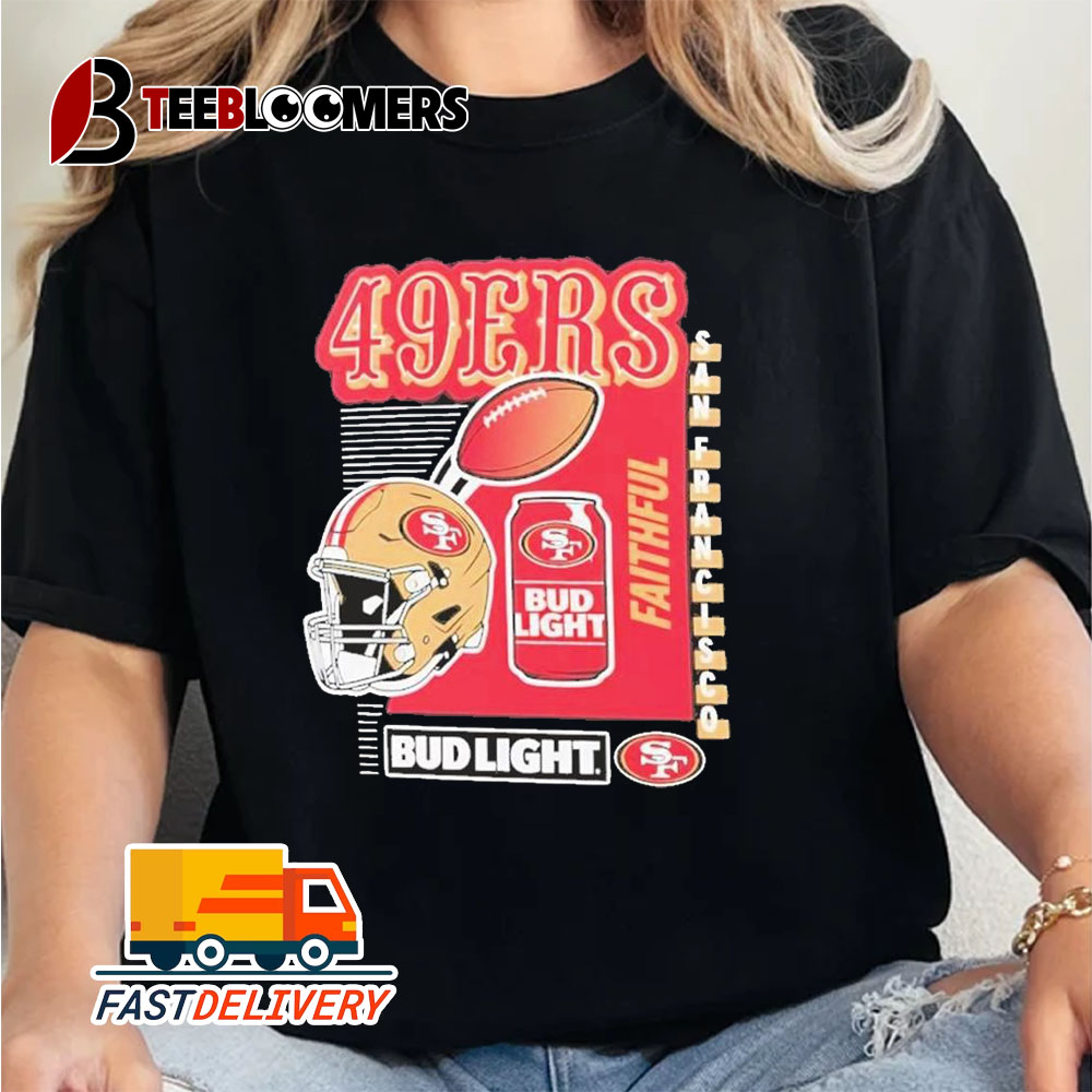 San Francisco 49ers Bud Light Faithful Unisex Vintage T Shirt