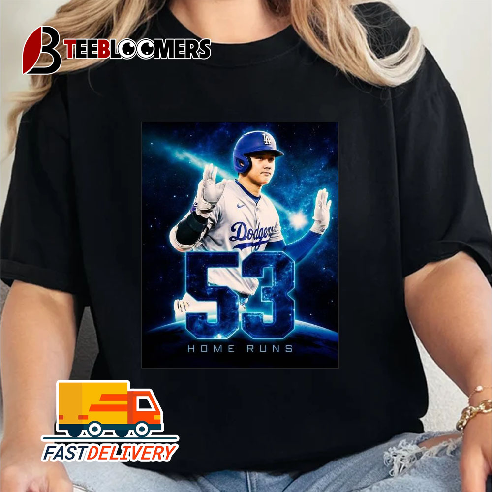 Shohei Ohtani Hits Home Run No 53 Out Of This World Unisex Vintage T Shirt