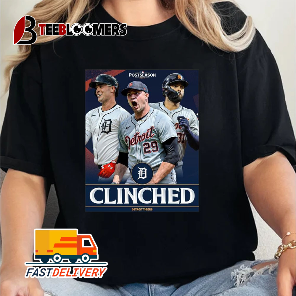 The Detroit Tigers Are Postseason Bound Clinched 2024 Unisex Vintage T Shirt