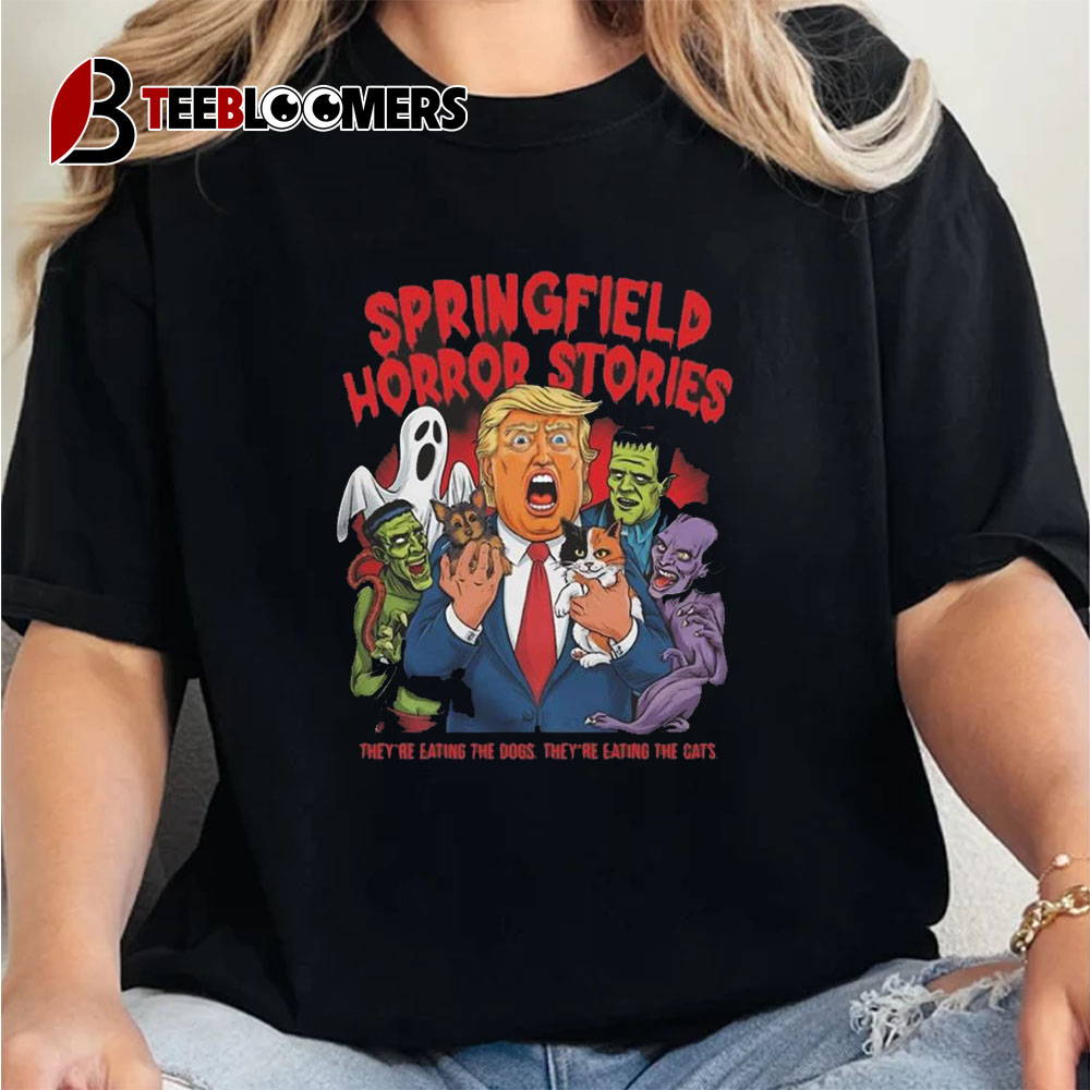 Trump Springfield Horror Stories Halloween Unisex Vintage T Shirt