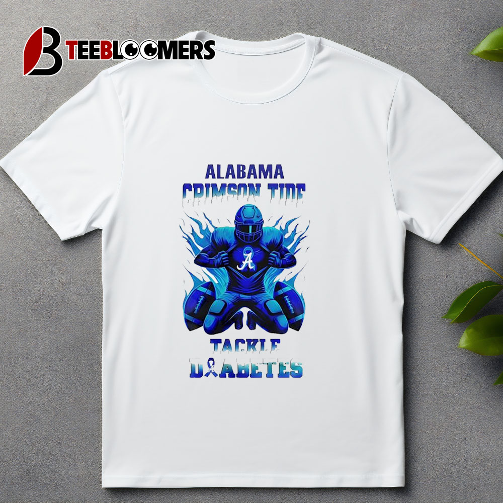 Alabama Crimson Tide Tackle Diabetes Awareness Month November T Shirt