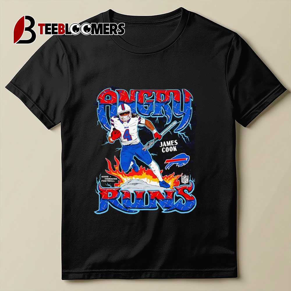 Angry Runs Buffalo Bills James Cook 2024 T Shirt