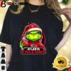 Atlanta Falcons Grinch Wearing Santa Hat Christmas 2024 Shirt 1